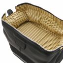 Colombo Weekend Reisetasche aus Leder und Reise Kulturtasche aus Leder Schwarz TL142235