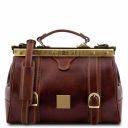 Monalisa Mallette Infirmière Rétro en Cuir Avec Boucles Marron TL10034