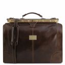 Madrid Sac de Voyage en Cuir - Petit Modèle Marron foncé TL1023