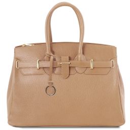 TL Bag Bolso a Mano con Detalles Color oro Champagne TL141529