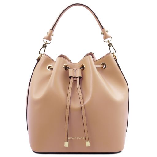 Vittoria Borsa Secchiello in Pelle Champagne TL141531