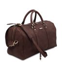 Oslo Sac de Voyage en Cuir Marron foncé TL141913