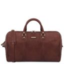 Colombo Borsone da Viaggio in Pelle e Beauty Case in Pelle Marrone TL142235