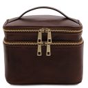 Eliot Trousse de Toilette en Cuir Marron foncé TL142045