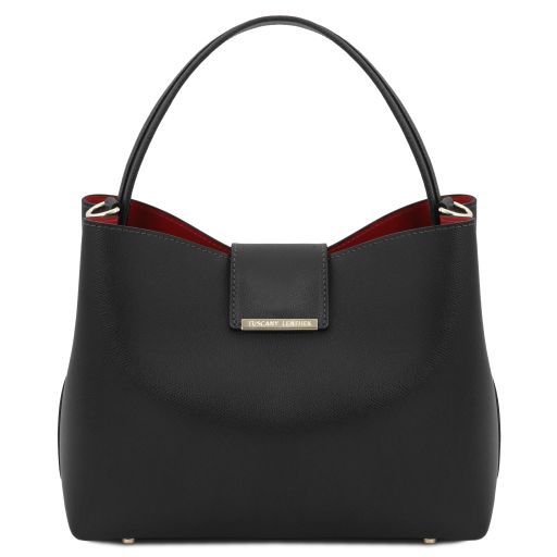 Clio Sac Seau en Cuir Noir TL141690
