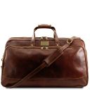 Bora Bora Set Trolley da Viaggio in Pelle Marrone TL3072