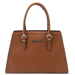 TL Bag Bolso Noche en Piel Cognac TL142147