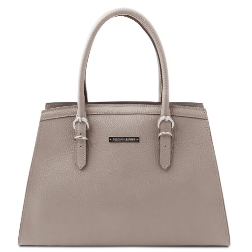 TL Bag Bolso Noche en Piel Gris claro TL142147