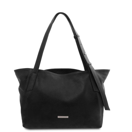 TL Bag Sac Shopping en Cuir Souple Noir TL142230