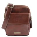 Larry Leather Crossbody Bag Коричневый TL141915