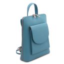 TL Bag Zaino Piccolo da Donna in Pelle Azzurro TL142092