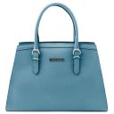 TL Bag Bolso Noche en Piel Azul celeste TL142147