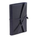 Journal / Carnet en Cuir Bleu foncé TL142027