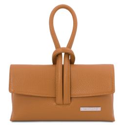 TL Bag Bolso Noche en Piel Cognac TL141990
