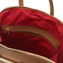 TL Bag Saffiano Leather Backpack for Women Cognac TL141631