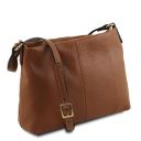 TL Bag Umhängetasche aus Weichem Leder Cognac TL141720