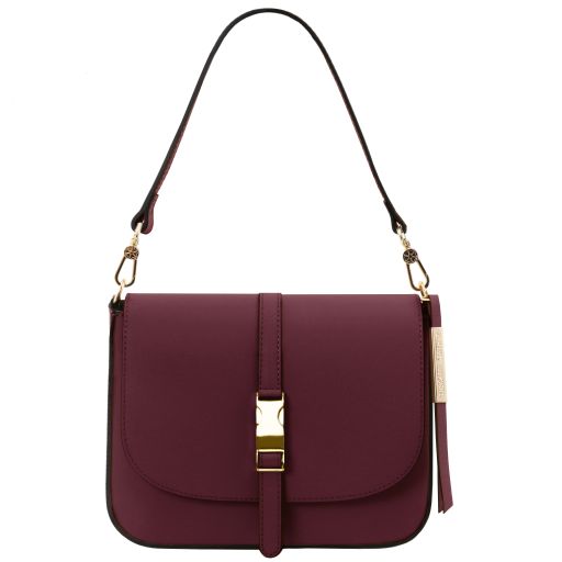 Nausica Bolso en Piel Bordeaux TL141598