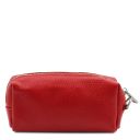 TL Bag Soft Leather Toiletry Case Lipstick Red TL142315