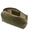 TL Bag Soft Leather Toiletry Case Forest Green TL142315
